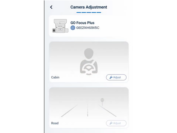 Do not remove the adhesive backing yet. Place the camera on the desired area of the windshield.