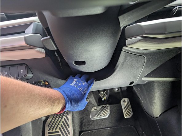 Carefully unclip the interior panel.