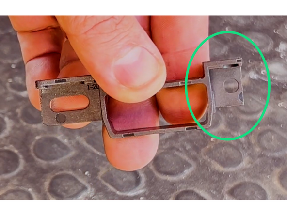 The 1-2U adapter should look like this with the right side trimmed.