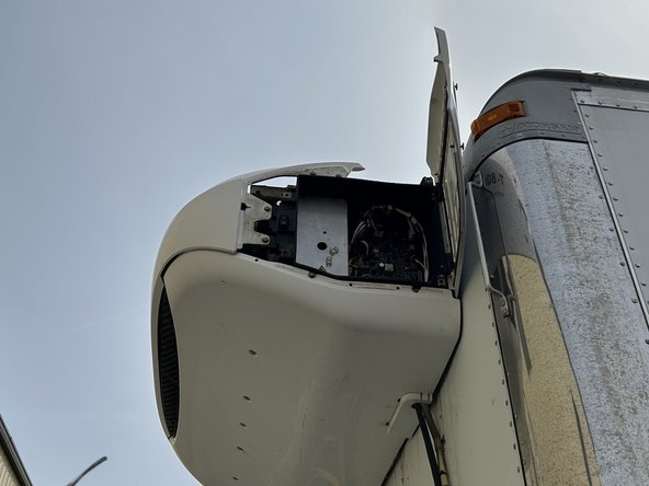 For connections outside the cab, you need to remove/open the refrigeration unit panels to access the control panel.