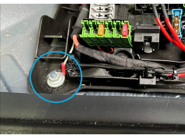 Connect the ring terminal from the HRN-SIFUSETAP harness to the chassis ground.