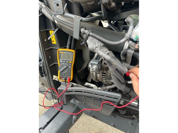 Locate and verify a constant +12/24V Battery source.
