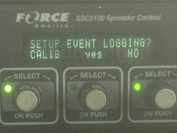Press the left selector knob so that [calib] changes to [CALIB]. Note that it should change to uppercase.