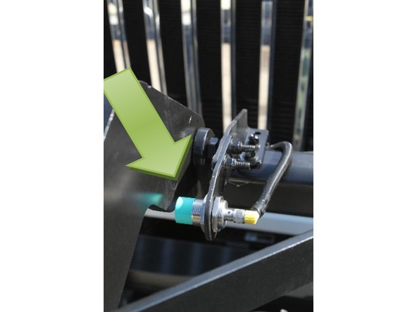 The sensor should read ON when the plow is down.