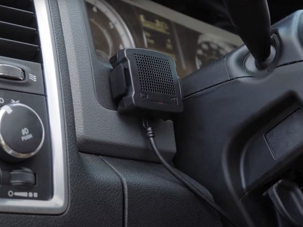 Proper placement of the IOX-GOTALK is crucial and affects the driver’s ability to hear the alerts under harsh, loud conditions, such as driving at high speed with windows down.