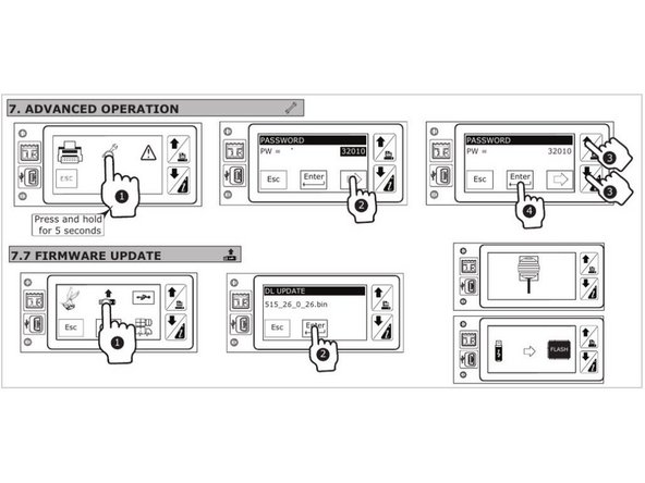 ✱ NOTE: If it is necessary to upgrade the firmware, please contact Support.