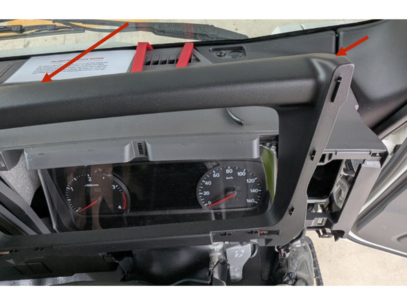 Use a panel removal tool to loosen and remove the plastic shroud around instrument cluster.