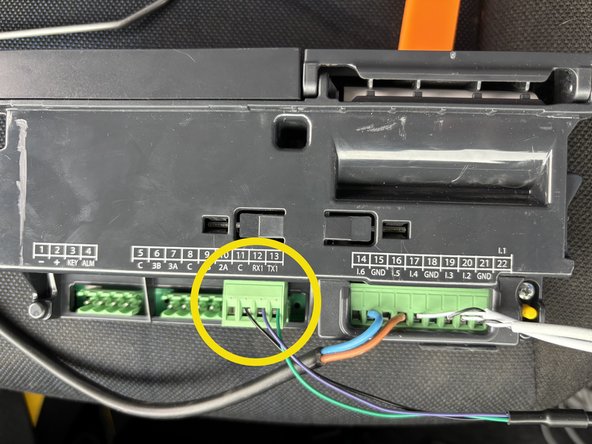 Secure wiring with cable ties as needed.