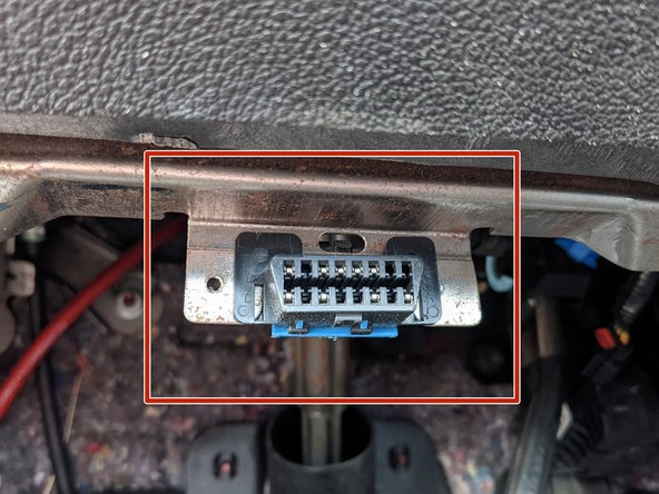 Locate the OBDII connector