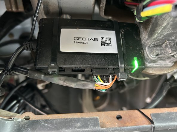 Mount the IOX-COLD using at least 2 cable ties to a secure location underneath the dash of the vehicle.