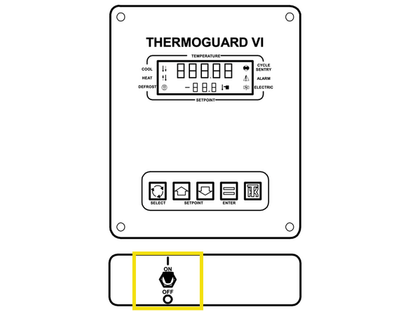 YELLOW Ignition Wire - The ignition wire must be connected to the refrigeration unit controller ignition source.