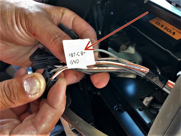 Locate any spare 2-pin connector labeled B+ and GND.