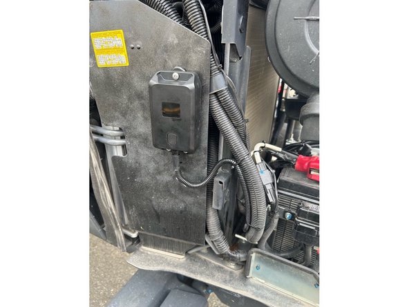 Connect the female connector on the HRN-GA23WIRE harness to the GO Anywhere Plus device. Secure until snug, then tighten a further 1/4 turn.