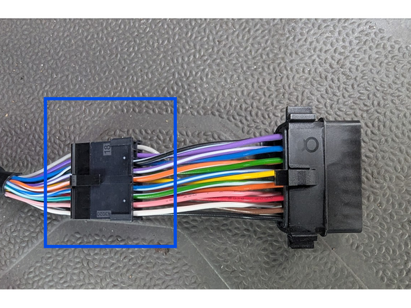 Clip the short section into place on the main harness