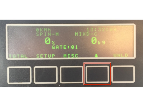 From the main screen press the down arrow to obtain SIMSP button.