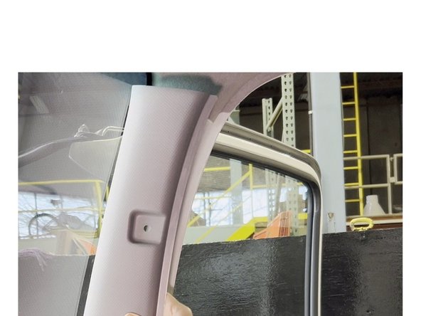 Carefully remove the cover for the driver's side A-pillar and any additional paneling required to route the harness.