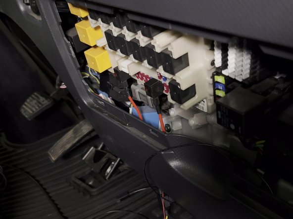 Connect the prepared harness to the vehicles fuse panel.