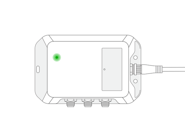 The IOX-COLD RUGGED must be configured using MyInstall before verifying the LED status.