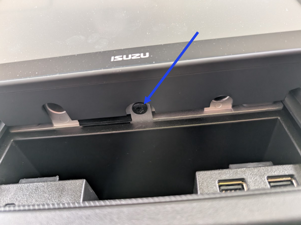 Disconnect display plug from read of unit.