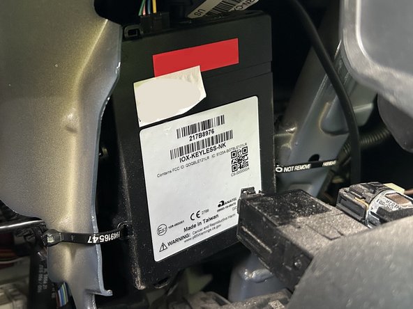 Securely mount the IOX-KEYLESS using at least two cable ties.