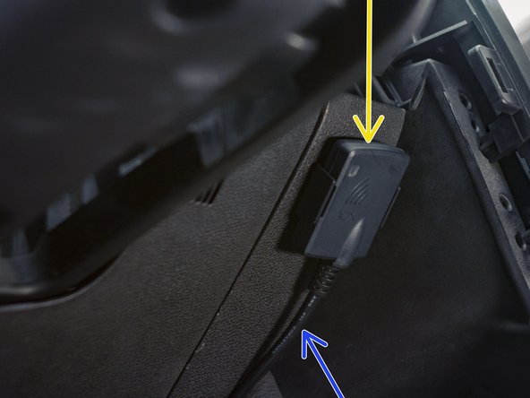 Install the NFC reader into the mounted bracket.