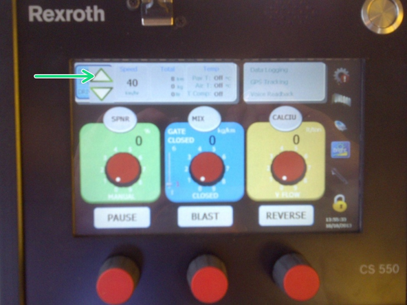 Press and hold the up arrow for 5 seconds.