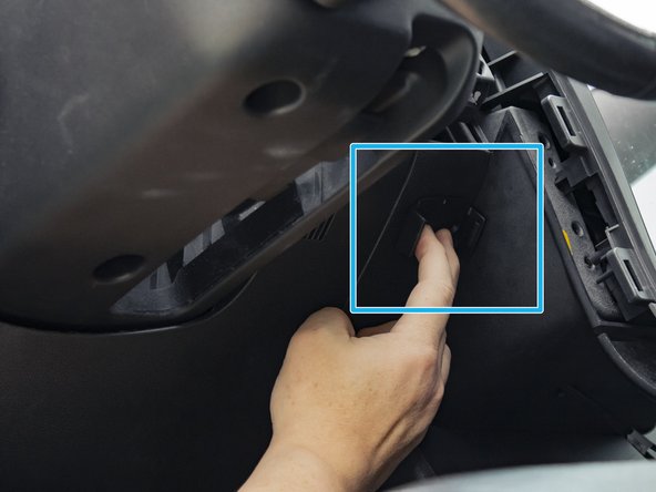 Apply adhesive pad to the included bracket.