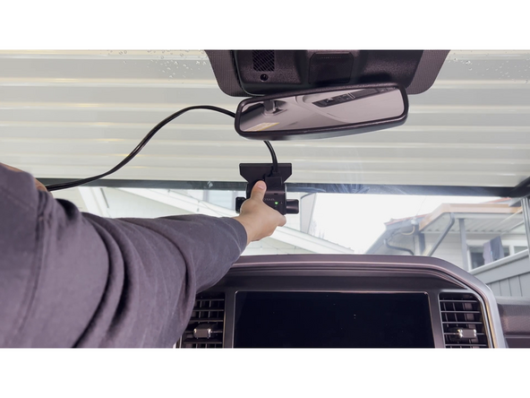 Stick the camera to the windshield.