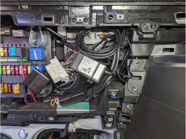 Secure loose cabling with a cable tie and replace all panels, connectors, screws, and clips in the reverse order they were removed.