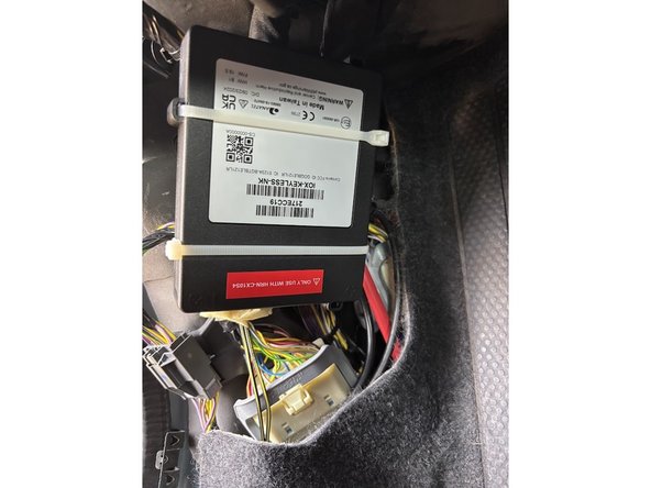 Choose an appropriate location to mount and conceal the IOX-KEYLESS.Use the existing cable tie locations on the IOX-KEYLESS casing to attach the vehicle.