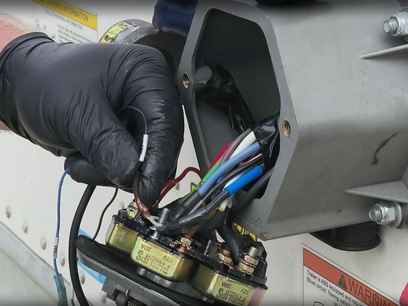 You will need to connect the device to the J560 connector in the nose box. Refer to the J560 diagram to determine the correct connection.