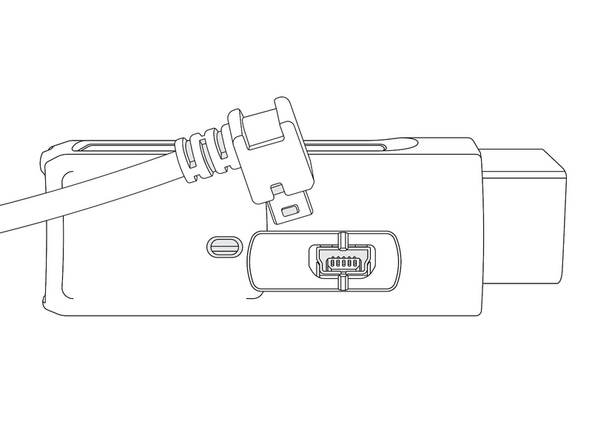 Connect the IOX-KEYLESS to the GO device.