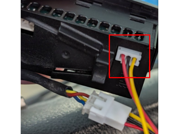 Connect the other HRN-CCTKCSR connector to the original vehicle harness that was disconnected in the previous step.
