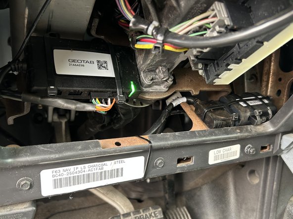 Secure excess wiring with cable ties as needed.