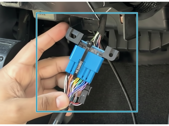 Secure the connection with a cable tie.
