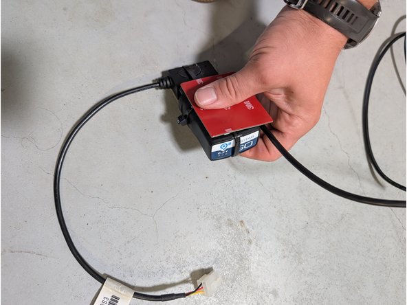 Remove the bracket double-sided tape protection