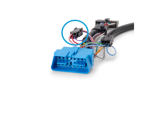 For an Ethernet bypass, disconnect the 4-pin Molex connectors attached to the 16-pin T-harness (HRN-BM16T2-HD or HRN-XBM16T2-HD)