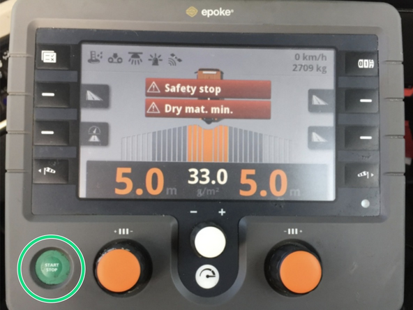 Press the [Start/Stop] button to test for data.