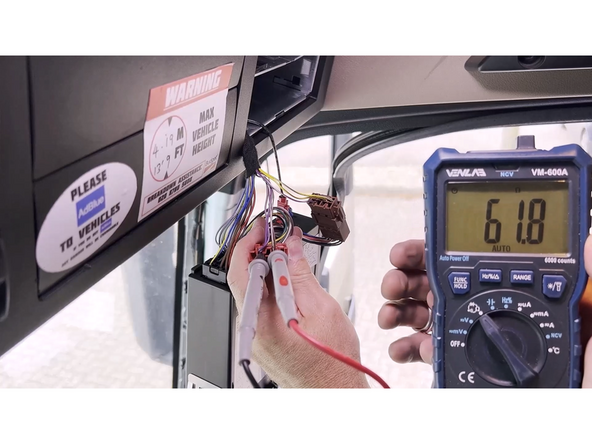 Ensure the ignition of the vehicle is off.