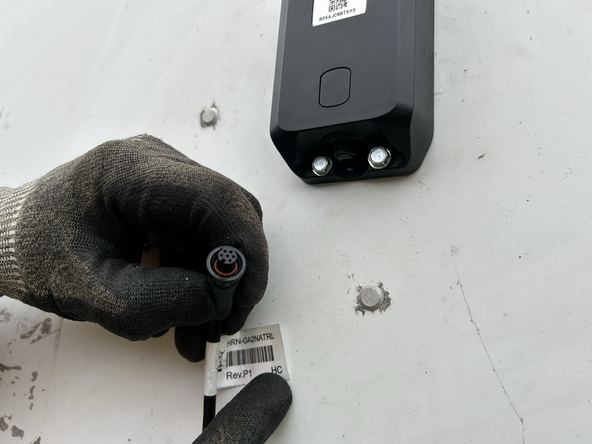 Connect the female connector on the HRN-NATRL harness to the GO Anywhere 2 device.