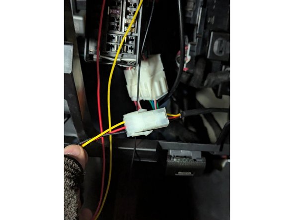 Connect both ends of the white connector of the HRN-CW03K3-A harness.