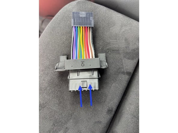 Slide the molex connector from the front side of the adaptor until it clicks.