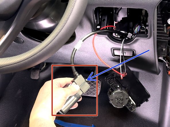 Plug the GO device into remaining end of the harness.