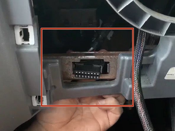 Install the prepared T-harness connector from [invalid guide link] into the OEM location