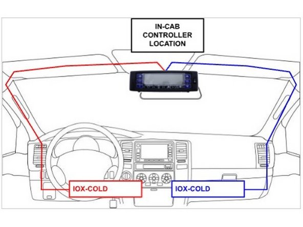 Route the HRN-CCCAAPX to the in cabin controller location.