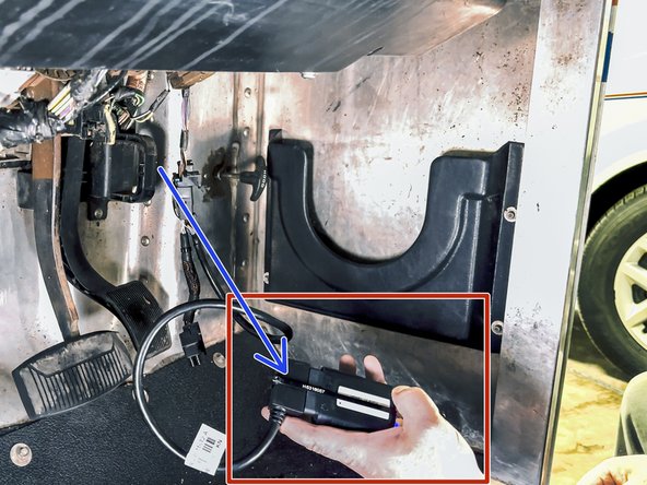 Plug the GO device into remaining end of the harness.