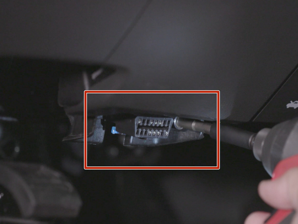 Locate &amp; remove the diagnostic port from its factory location.