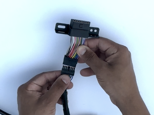 Connect the Molex connector to the T-harness.
