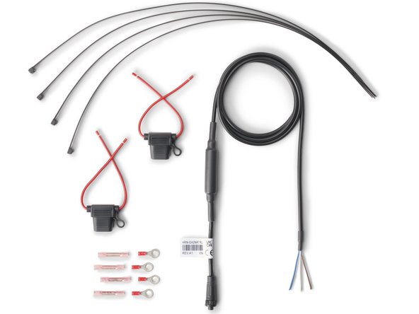 The HRN-GA2NATRL kit contains: HRN-GA2NATRL Harness &amp; HRN-2AFUSEKIT