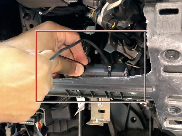 Ensure cable does not interfere with any moving parts.